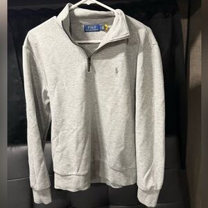 Polo Ralph Lauren Men's Gray Quarter-Zip Sweater